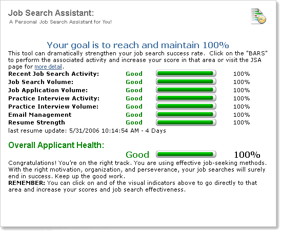 The Avjobs Applicant Job Search Assistant