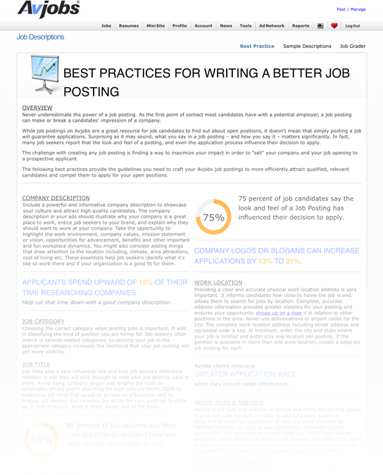 Job Posting Best Practices