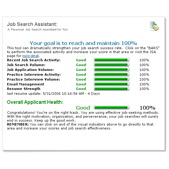 The Avjobs Applicant Job Search Assistant