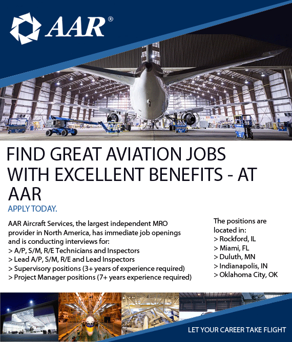 FIND GREAT AVIATION JOBS–WITH EXCELLENT BENEFITS–AT AAR