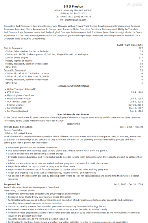 Resume (Summary View) Resume (Summary View)